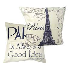 Funda de Almohada Torre Eiffel 18x18" - Set de 2